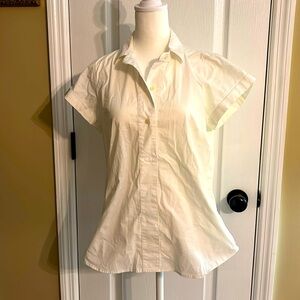 J Crew nice summer white short sleeve shirt